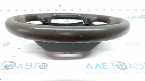 Руль голый Toyota Camry v40 07-11 кожа, коричневый, без накладки, без управления круизом, потерт, царапины