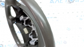 Руль голый Toyota Camry v40 07-11 кожа, коричневый, без накладки, без управления круизом, потерт, царапины