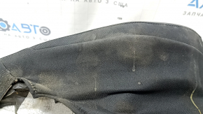 Tapițerie pernă scaun șofer pentru Jeep Cherokee KL 19-23, piele neagră, perforată, pentru ventilație, încălzită, piele crăpată, necesită curățare, element de fixare rupt