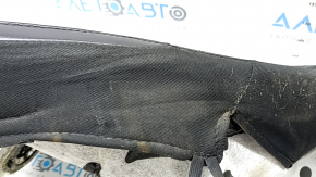Tapițerie pernă scaun șofer pentru Jeep Cherokee KL 19-23, piele neagră, perforată, pentru ventilație, încălzită, piele crăpată, necesită curățare, element de fixare rupt