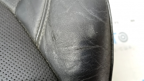 Tapițerie pernă scaun șofer pentru Jeep Cherokee KL 19-23, piele neagră, perforată, pentru ventilație, încălzită, piele crăpată, necesită curățare, element de fixare rupt