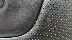 Tapițerie spătar scaun pasager Jeep Cherokee KL 19-22, piele neagră, perforată, ventilată, încălzită, zgârieturi