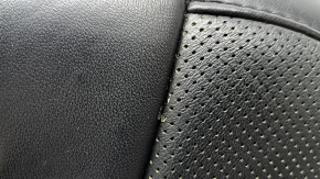 Tapițerie spătar scaun pasager Jeep Cherokee KL 19-22, piele neagră, perforată, ventilată, încălzită, zgârieturi