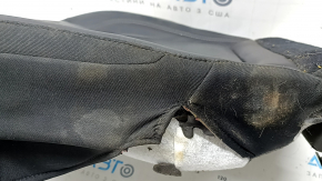 Tapițerie pernă scaun pasager Jeep Cherokee KL 19-23, piele neagră, perforată, pentru ventilație, încălzită, uzată, necesită curățare, suportul ventilatorului este rupt