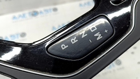 Ornamente consolă centrală Jeep Cherokee KL 19-23, negru lucios cu semnalizator, zgârieturi, strat umflat