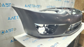 Бампер передний голый Nissan Altima 13-15 дорест, деформирован, царапины, скол