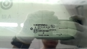 Geam fix spate stânga Jeep Cherokee KL 19-22 cromat, fumuriu, crom uzat