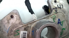 Volan fără mâner pentru Chevrolet Equinox EV 24-26, din piele neagră, cu mulaje negre lucioase, cu încălzire, fără butoane și ornamentele laterale
