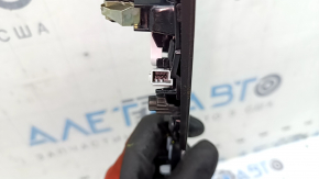 Накладка обшивки двери карточки задняя правая BMW X7 G07 19-25 под дерево ясень глянец с хром, с подсветкой, царапины