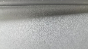 Ornament ușă, placă dreapta față, Nissan Rogue 21-22, negru cu inserție din piele neagră, cotieră din piele, plafon maro, cu strat protector, uzat