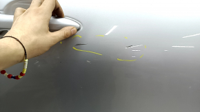 Ansamblu ușă față dreapta Toyota Prius 50 Prime 17-18 argintiu 1F7, uzat, coroziune, denivelare