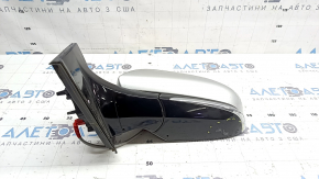 Зеркало боковое левое в сборе Toyota Prius 50 Prime 17-20 5 пинов, серебро, царапины
