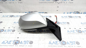 Зеркало боковое правое в сборе Toyota Prius 50 Prime 17-20 5 пинов, серебро, царапины