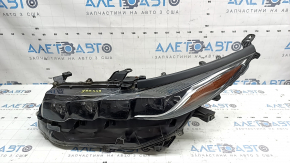 Ansamblu far față stânga pentru Toyota Prius 50 Prime 17-19 LED cu garnitură și suport superior, gata de lustruit