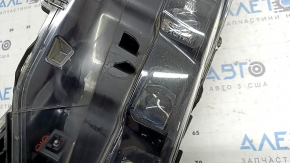 Ansamblu far față stânga pentru Toyota Prius 50 Prime 17-19 LED cu garnitură și suport superior, gata de lustruit