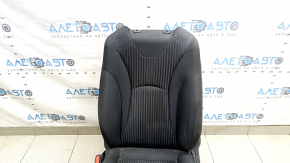 Сиденье водительское Toyota Prius 50 Prime 17-19 без airbag, механическое, подогрев, ткань черная, затерта, под химчистку, заломы