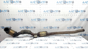 Downpipe cu catalizator Audi A3 8V 15-20 2.0T pentru 2 evacuări simple, plasă ruptă