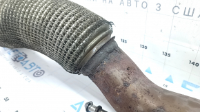 Downpipe cu catalizator Audi A3 8V 15-20 2.0T pentru 2 evacuări simple, plasă ruptă