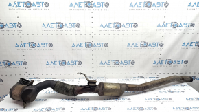 Downpipe cu catalizator Audi A3 8V 15-20 2.0T pentru 2 evacuări simple, plasă ruptă
