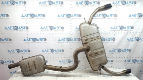 Linie de evacuare completă cu țeavă pentru Audi A3 8V 15-20 4d, 5d, 2.0T pentru 2 evacuări simple, ruginită