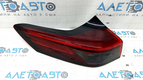 Lampă aripă exterioară stânga Nissan Rogue 21-26 halogen + LED, lucioasă