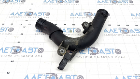 Патрубок на интеркулер правый центральный Audi A3 8V 15-20 1.8T, 2.0T пластик с датчиком, закис болт
