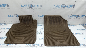 Комплект ковриков салона резина Toyota Camry v40 07-11 бежевый, WeatherTech