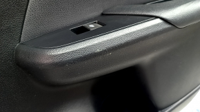 Ornamente ușă spate dreapta Toyota Prius 50 Prime 17-22 negru, inserție piele neagră, cotiera piele neagră, cu buton, zgârieturi