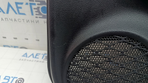 Ornamente ușă spate dreapta Toyota Prius 50 Prime 17-22 negru, inserție piele neagră, cotiera piele neagră, cu buton, zgârieturi