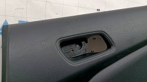 Ornamente ușă spate dreapta Toyota Prius 50 Prime 17-22 negru, inserție piele neagră, cotiera piele neagră, cu buton, zgârieturi
