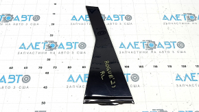 Ornament ușă spate stânga Nissan Rogue 21-26, negru lucios, zgârieturi