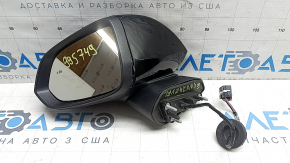 Зеркало боковое левое в сборе Chevrolet Equinox EV 24-26 6+1 пин, BSM, подогрев, с камерой, черное, царапины, трещина, отходит корпус