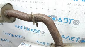 Выпускная трасса резонатор с бочкой VW Passat 16-19 USA 2.0T ржавая