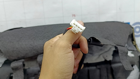 Tapițerie pernă scaun pasager Nissan Rogue 21-26, piele neagră, încălzită