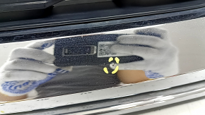 Решетка радиатора grill с эмблемой Nissan Rogue 21-23 под камеру и радар, тычки