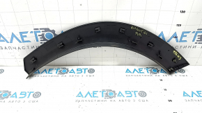 Ornament arcadă inferioară ușă spate dreapta Nissan Rogue 21-26 structură, zgârieturi, fisură în fixare, ghidaj îndoit