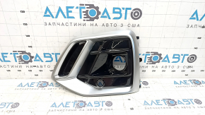Решетка переднего бампера левая Audi Q5 80A 21-24 хром, черный глянец, Sportback, S-line