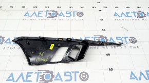 Ornament mâner interior ușă stânga față pentru Audi A4 B9 20-25, negru lucios