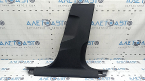 Ornament stâlp central dreapta jos Audi A4 B9 17-25 negru, zgârieturi