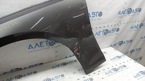 Aripă stânga față Audi A4 B9 20-25 cu suporturi, grafit LX7H, îndoită, cu denivelare, lipită
