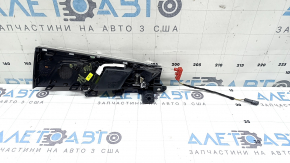 Mâner interior ușă spate stânga pentru Audi A4 B9 17-25 cu iluminare, cu ornamente negre lucioase