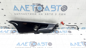 Ручка двери внутренняя передняя правая Audi A4 B9 17-25 с подсветкой, с накладкой черный глянец, царапины