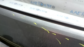 Bara spate nefinisată Audi A4 B9 20-25 pentru senzori de parcare, grafit LX7H, fără mufă, suporturile senzorilor de parcare sunt exfoliate, zgârieturi, pânze de păianjen