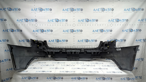 Bara spate nefinisată Audi A4 B9 20-25 pentru senzori de parcare, grafit LX7H, fără mufă, suporturile senzorilor de parcare sunt exfoliate, zgârieturi, pânze de păianjen