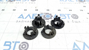 Bara spate nefinisată Audi A4 B9 20-25 pentru senzori de parcare, grafit LX7H, fără mufă, suporturile senzorilor de parcare sunt exfoliate, zgârieturi, pânze de păianjen