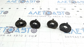 Bara spate nefinisată Audi A4 B9 20-25 pentru senzori de parcare, grafit LX7H, fără mufă, suporturile senzorilor de parcare sunt exfoliate, zgârieturi, pânze de păianjen