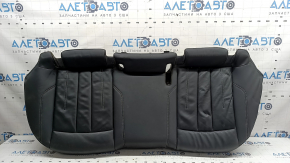 Подушка заднего ряда сидений Audi A4 B9 20-25 кожа черная, серая строчка, деформирована, сломан пенопласт, погнут каркас, царапины, под химчистку