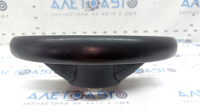 Руль голый Audi A4 B9 20-23 кожа, черный, без кнопок, без подрулевых лепестков, без накладки, с подогревом, царапины, потерт