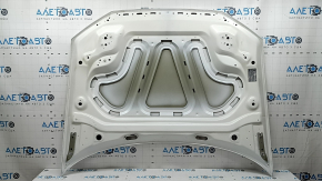 Капот голый Audi Q3 83A 19-25 алюминий, белый LY9C, вмятина