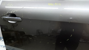 Дверь в сборе передняя правая Audi A4 B9 18-25 графит LX7H, в клее, царапины на накладке